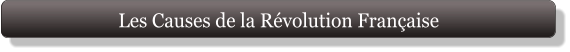 Les Causes de la Révolution Française