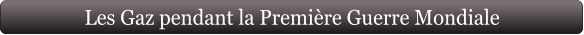 Les Gaz pendant la Première Guerre Mondiale